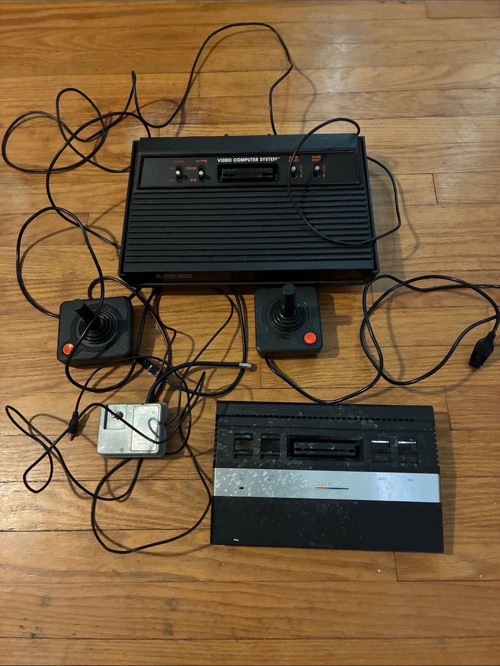 Atari Classic Video Game Console with Black Joysticks - Black